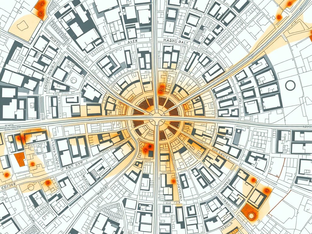 Scottish urban geology and infrastructure map overlay